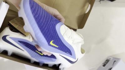 Nike Phantom 6 Low Elite FG Firm Ground Soccer Cleats - Blue/Electric Blue/Sunny Yellow