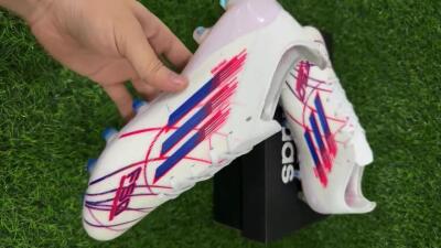 Adidas F50 Elite FG Firm Ground Soccer Cleats - White/Crimson/Blue
