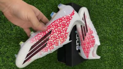 Adidas F50 Elite FG Firm Ground Soccer Cleats - White/Crimson Rose/Black 