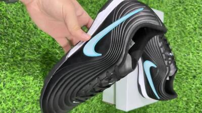 Nike Tiempo Legend 11 Elite TF Artificial Turf Soccer Shoes - Black/Ice Blue/White