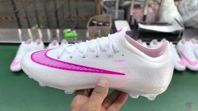 Nike Air Zoom Mercurial Vapor 17 Elite FG Firm Ground Soccer Cleats - White/White/Hyper Pink