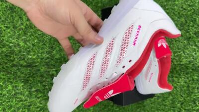 Adidas Predator 26 Elite Fold-Over Tongue TF Artificial Turf Soccer Shoes - White/Cloud White/Solar Red
