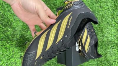 Adidas Predator 26 Elite FG Firm Ground Soccer Cleats - Black/Core Black/Metallic Gold