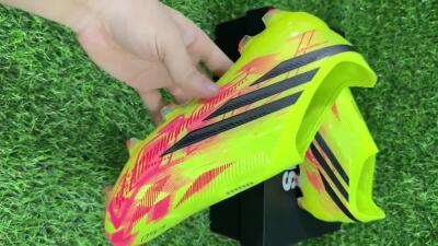 Adidas F50 Hyperfast Elite Laceless FG Firm Ground Soccer Cleats - Yellow/Solar Yellow/Lucid Pink