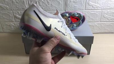 Nike Phantom GT 2 Elite FG Firm Ground Soccer Cleats - White/Yellow/Black