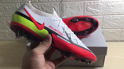 Nike Phantom GT 2 Elite FG Firm Ground Soccer Cleats - White/Red/Green