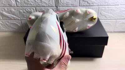 Adidas Predator Edge.1 Low FG Firm Ground Soccer Cleats - White/Red