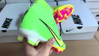 Nike Air Zoom Mercurial Superfly 9 Elite FG Firm Ground Soccer Cleats - Green/Yellow/Black