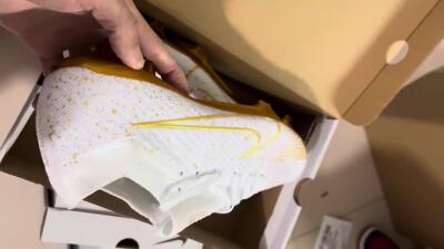 Nike Air Zoom Mercurial Vapor 15 Elite FG Firm Ground Soccer Cleats - White/Gold