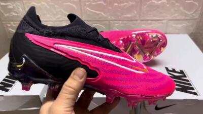 Nike Phantom GX Elite FG Firm Ground Soccer Cleats - Pink/Black