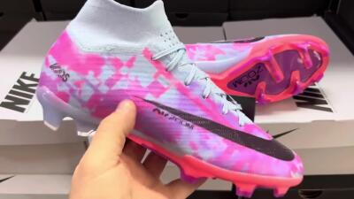 Nike Air Zoom Mercurial Superfly 9 Elite FG Firm Ground Soccer Cleats - Blue/Purple/Pink