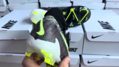 Nike Phantom GX Elite DF FG Firm Ground Soccer Cleats - Black/Rainbow