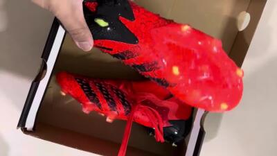 Adidas Predator Freak.1 FG Firm Ground Soccer Cleats - Red/Black