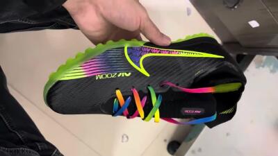 Nike Air Zoom Mercurial Superfly 9 Elite TF Artificial Turf Soccer Shoes - Black/Green/Pink