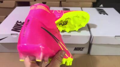 Nike Zoom Superfly 9 Elite SE AG Artificial Grass Soccer Cleats - Pink/Green