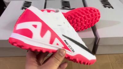 Nike Mercurial Vapor 15 Elite TF Artificial Turf Soccer Shoes - White/Black/Red