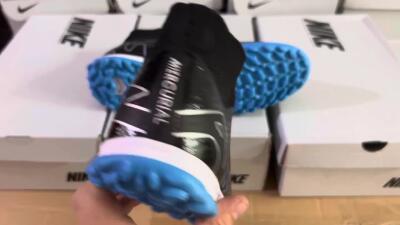 Nike Mercurial Superfly 9 Elite TF Artificial Turf Soccer Shoes - Black/Blue
