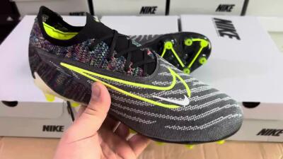 Nike Phantom GX Elite AG Artificial Grass Soccer Cleats - Grey/Green