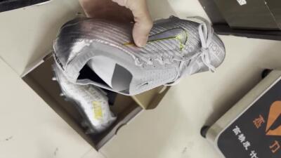 Nike Air Zoom Mercurial Vapor 15 Elite SG Soft Ground Soccer Cleats - Silver/Gold