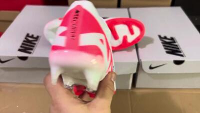 Nike Air Zoom Mercurial Vapor 15 Elite FG Firm Ground Soccer Cleats - White/Black/Red