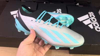 Adidas X Speedportal.1 FG Firm Ground Soccer Cleats - Grey/Blue/Black