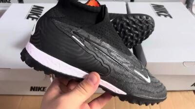 Nike Phantom GX Elite DF Link TF Artificial Turf Soccer Shoes - Black/White