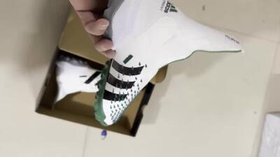 Adidas Predator Freak+ TF Artificial Turf Soccer Shoes - White/Green/Black