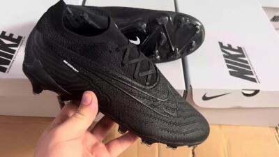 Nike Phantom GX Elite FG Firm Ground Soccer Cleats - Black/White/Black