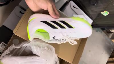 Adidas Copa Pure.3 TF Artificial Turf Soccer Shoes - White/Black/Green