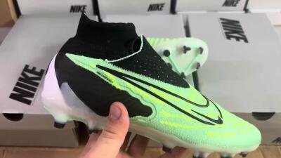 Nike Phantom GX Elite DF FG Firm Ground Soccer Cleats - Green/Black/White