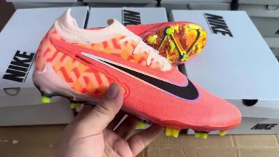 Nike Phantom GX Elite FG Firm Ground Soccer Cleats - Orange/Black/Purple