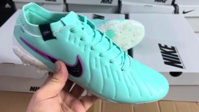 Nike Tiempo Legend 10 Elite FG Firm Ground Soccer Cleats - Blue/Black/Purple