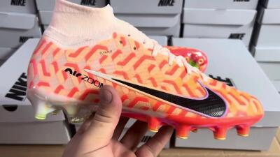 Nike Air Zoom Mercurial Superfly 9 Elite AG Artificial Grass Soccer Cleats - Pink/Black/Purple