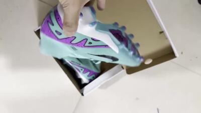Nike Air Zoom Mercurial Superfly 9 Elite AG Artificial Grass Soccer Cleats - Blue/Purple/Black