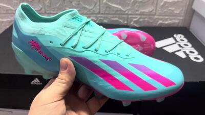 Adidas X Crazyfast.1 Messi.1 FG Firm Ground Soccer Cleats - Blue/Pink/Purple