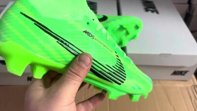 Nike Air Zoom Mercurial Superfly 9 Elite FG Firm Ground Soccer Cleats - Green/Black