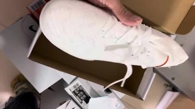 Nike Phantom Luna Elite NU TF Artificial Turf Soccer Shoes - White/Grey/Orange/Black