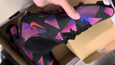 Nike Phantom Luna Elite FG Firm Ground Soccer Cleats - Black/Pink/Blue/Orange