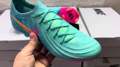 Nike Phantom Luna Elite FG Firm Ground Soccer Cleats - Green/Pink/Orange