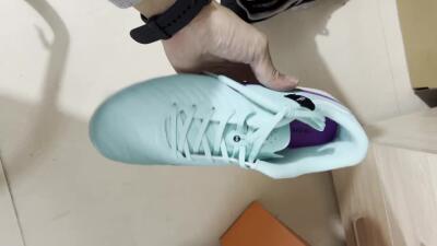 Nike Tiempo Legend X Academy FG Firm Ground Soccer Cleats - Turquoise/Purple/Black