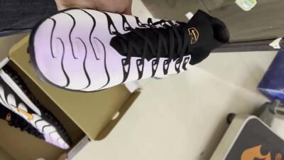 Nike Air Zoom Mercurial Superfly 9 Elite TF Artificial Turf Soccer Shoes - Purple/Black/Orange