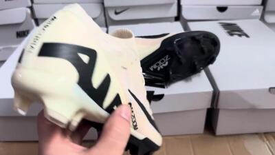 Nike Air Zoom Mercurial Vapor 15 Elite FG Firm Ground Soccer Cleats - Beige/Black