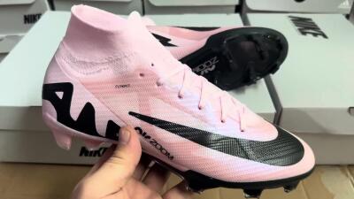 Nike Air Zoom Mercurial Superfly 9 Elite FG Firm Ground Soccer Cleats - Pink/Black