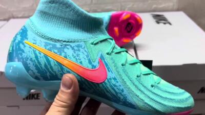 Nike Phantom Luna Elite FG Firm Ground Soccer Cleats - Jade/Blue/Orange