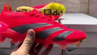 Adidas Predator Accuracy.1 FG Firm Ground Soccer Cleats - Red/Black/Blue