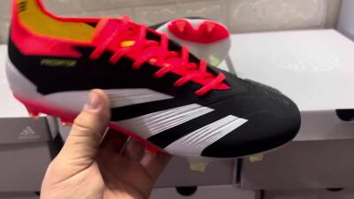 Adidas Predator Accuracy.1 FG Firm Ground Soccer Cleats - Black/White/Red