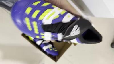 Adidas Predator Accelerator Electricity FG Firm Ground Soccer Cleats - Blue/White/Yellow
