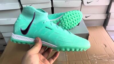 Nike Phantom Luna 2 Elite LV8 TF Artificial Turf Soccer Shoes - Jade/Black/Purple