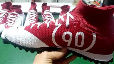 Nike Air Zoom Mercurial Superfly 9 Elite TF Artificial Turf Soccer Shoes - White/Black/Red