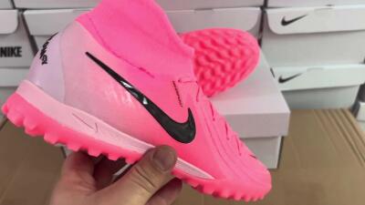 Nike Phantom Luna 2 Elite TF Artificial Turf Soccer Shoes - Pink/Black/White
